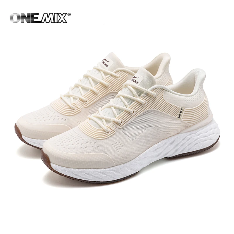 ONEMIX 2024 New Men Air Running Shoes for  Super Light Cushion Adult Shoes Breathable Outdoor Sneakers Male Athletic Trainer