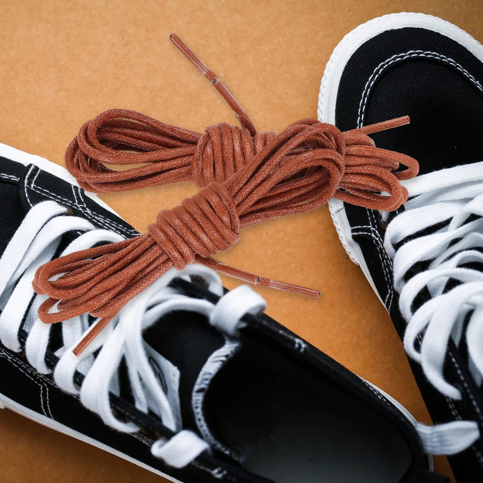 

4Pairs Waxed Round Shoelaces Shoelaces for Dress Boots Men Women Durable Elegant Heavy Duty Shoe Laces for Formal