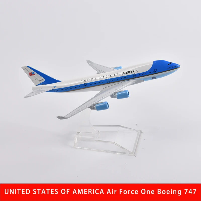 JASON TUTU 1/400 Scale Diecast Metal UNITED STATES OF AMERICA Air Force One B747 Aircraft Model 16CM Miniature Authentic Collect