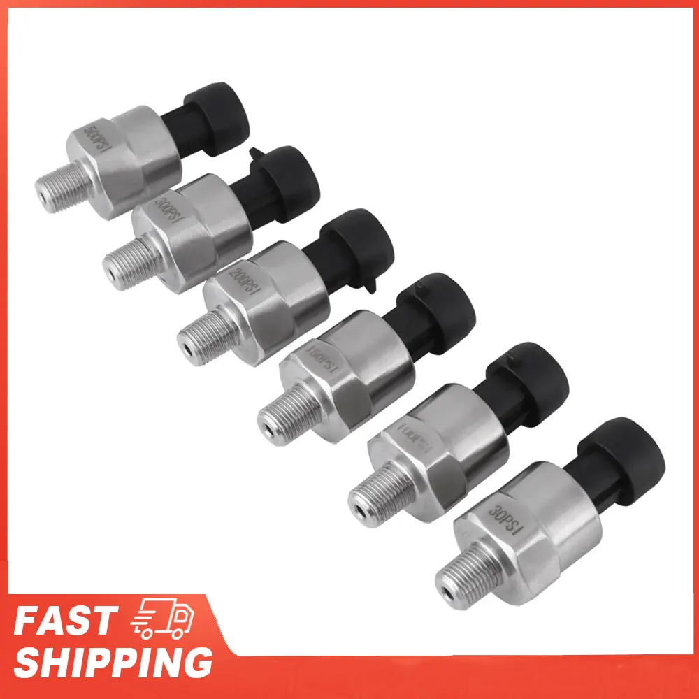 1/8NPT Thread Stainless Steel Pressure Transducer Sender Sensor for Oil Fuel Air Water Pressure Sensor Pressure Transducer