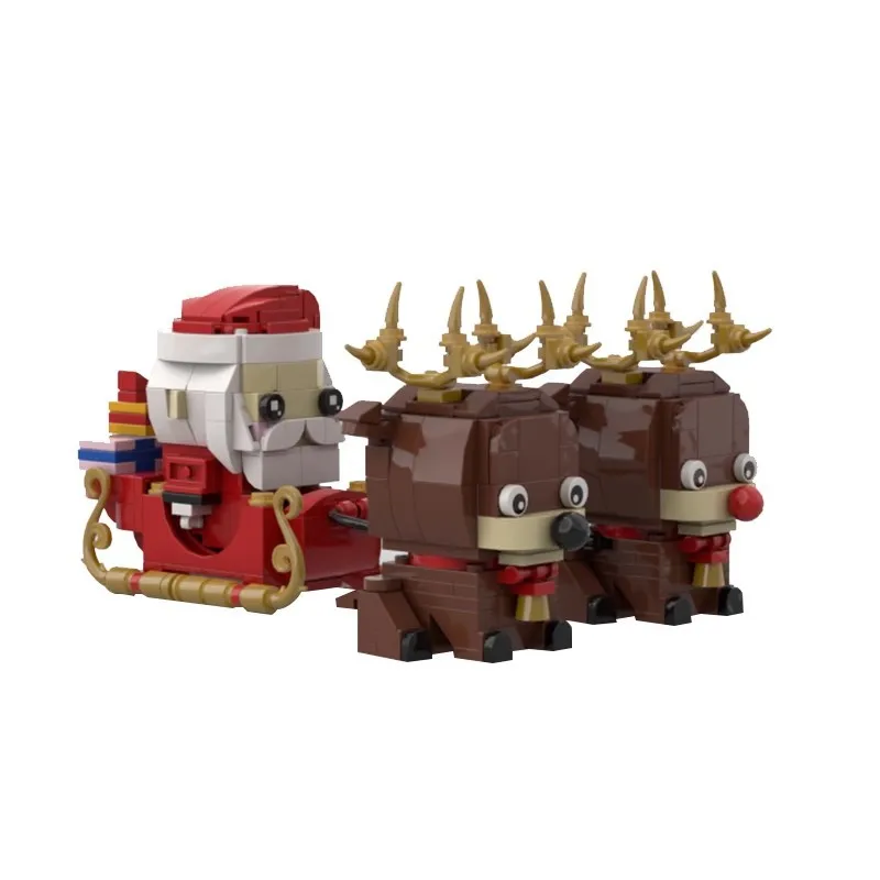 

Hot New Christmas Santa Claus Elk Snowman Tree Brickheadz Model Building Blocks Model Gift Toys for Children Xmas Adults