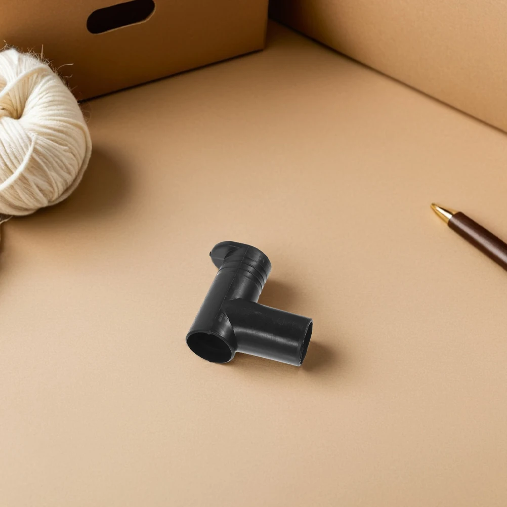 

6Pcs Drying Rack Right Angle Joints Black Plastic Connectors for Floor Standing Clothes Rods Dual Way Tube Clamps Accessories