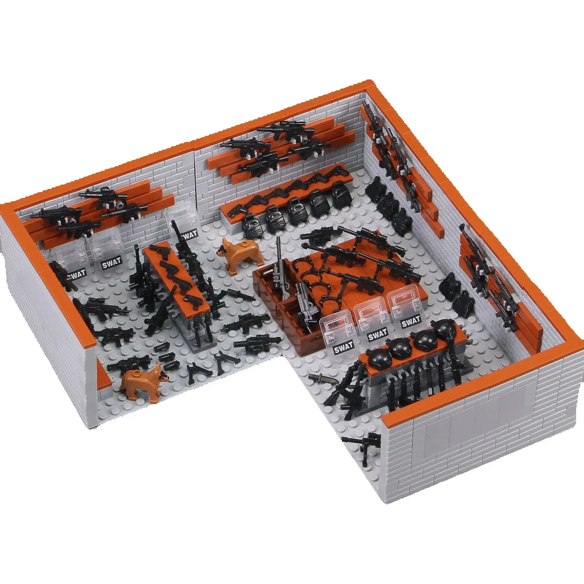 

Строительные блоки WW2, набор оружия MOC Wars, игрушки для мальчиков, аксессуары для SWAT, детали строительных блоков, армейский совместимый немецкий солдат