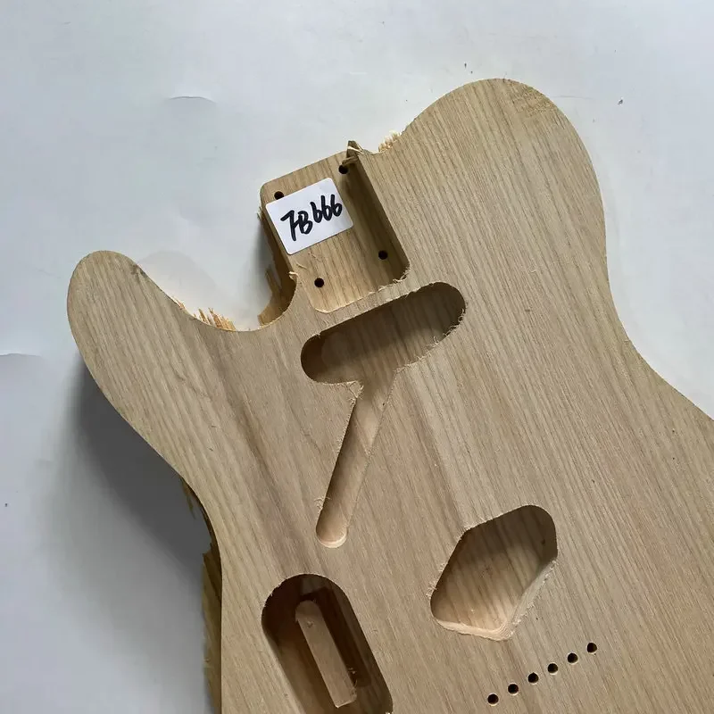 FB666 Left Hand Tele Electric Guitar Body Standard Pickups  in Solid ASH for TL Replace and DIY Unfinished