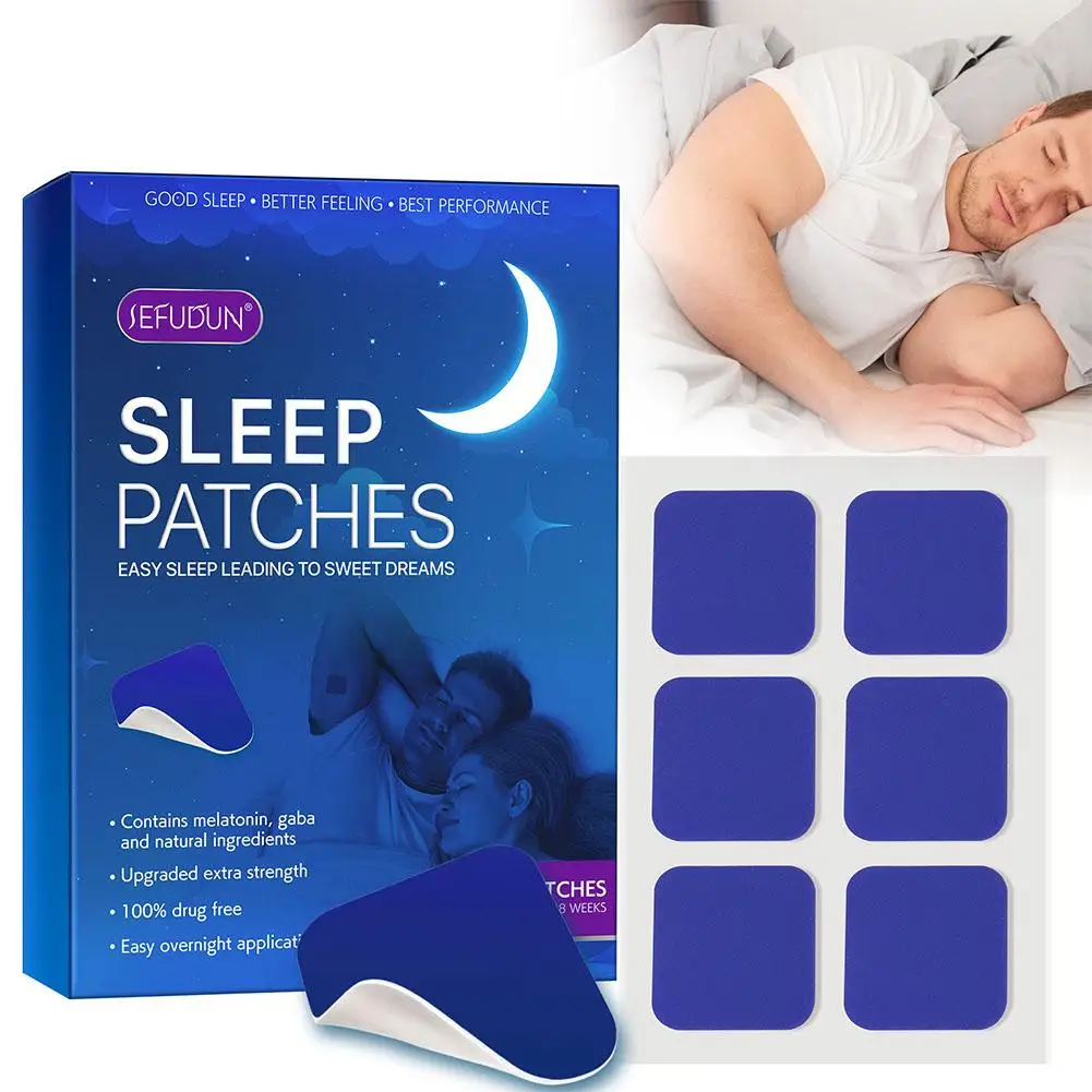 60pcs Insomnia Treatment Relieve Anxiety Headache Neurasthenia Soothing Decompression Plasters Body Relaxing Help Sleeping Patch