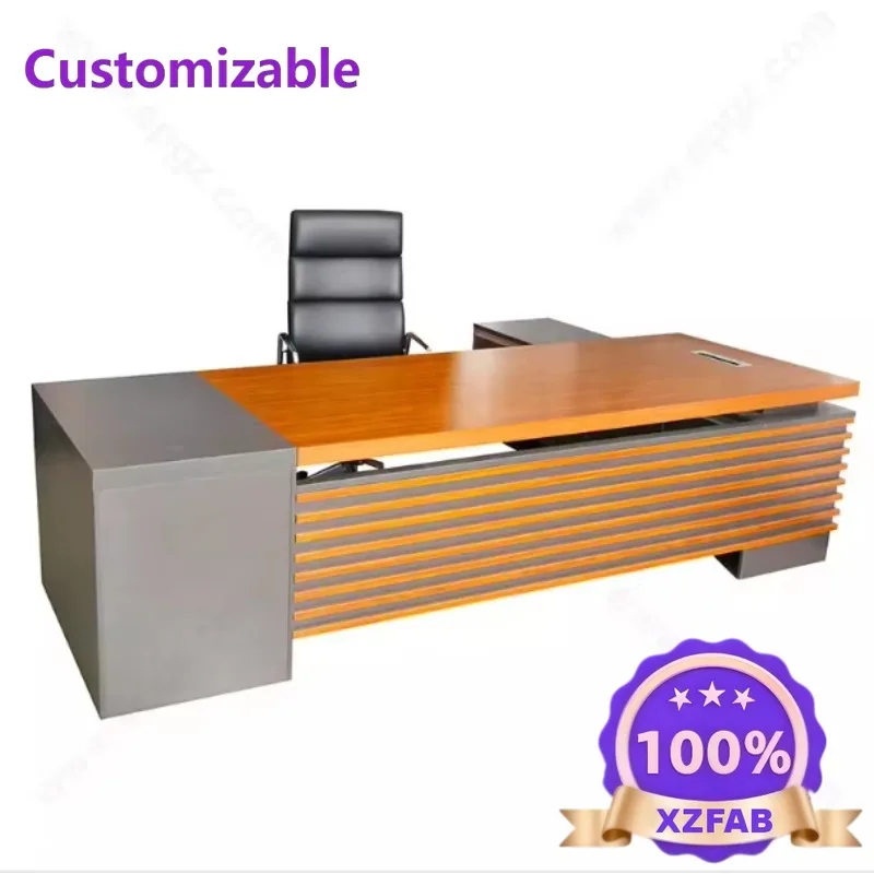 Factory Direct 2026 Modern Design Office Table Wooden Manager Boss Office Table Design Executive Desk for Office Use