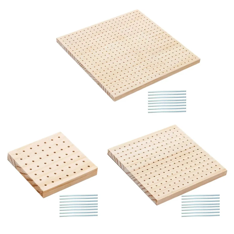 Crochet Blocking Board with Pegs Pegboard for Granny Squares Crocheting Needlework Supplies - Gift for Crochet Lovers - view 2