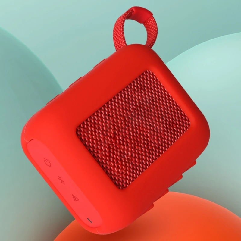 Funda protectora de silicona para altavoz JBL GO 4, funda ligera a prueba de golpes