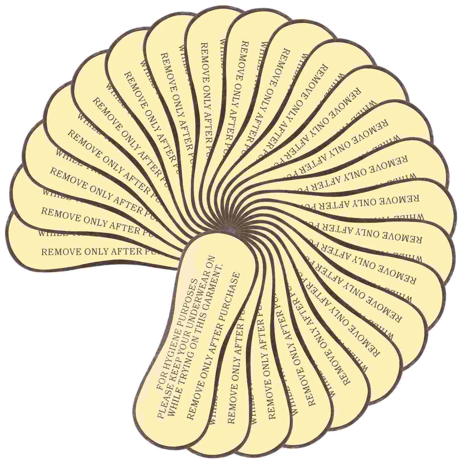 Badmode Beschermende Sticker Sticker Hygiënische Stickers Badjurk Voor Lingerie Labels