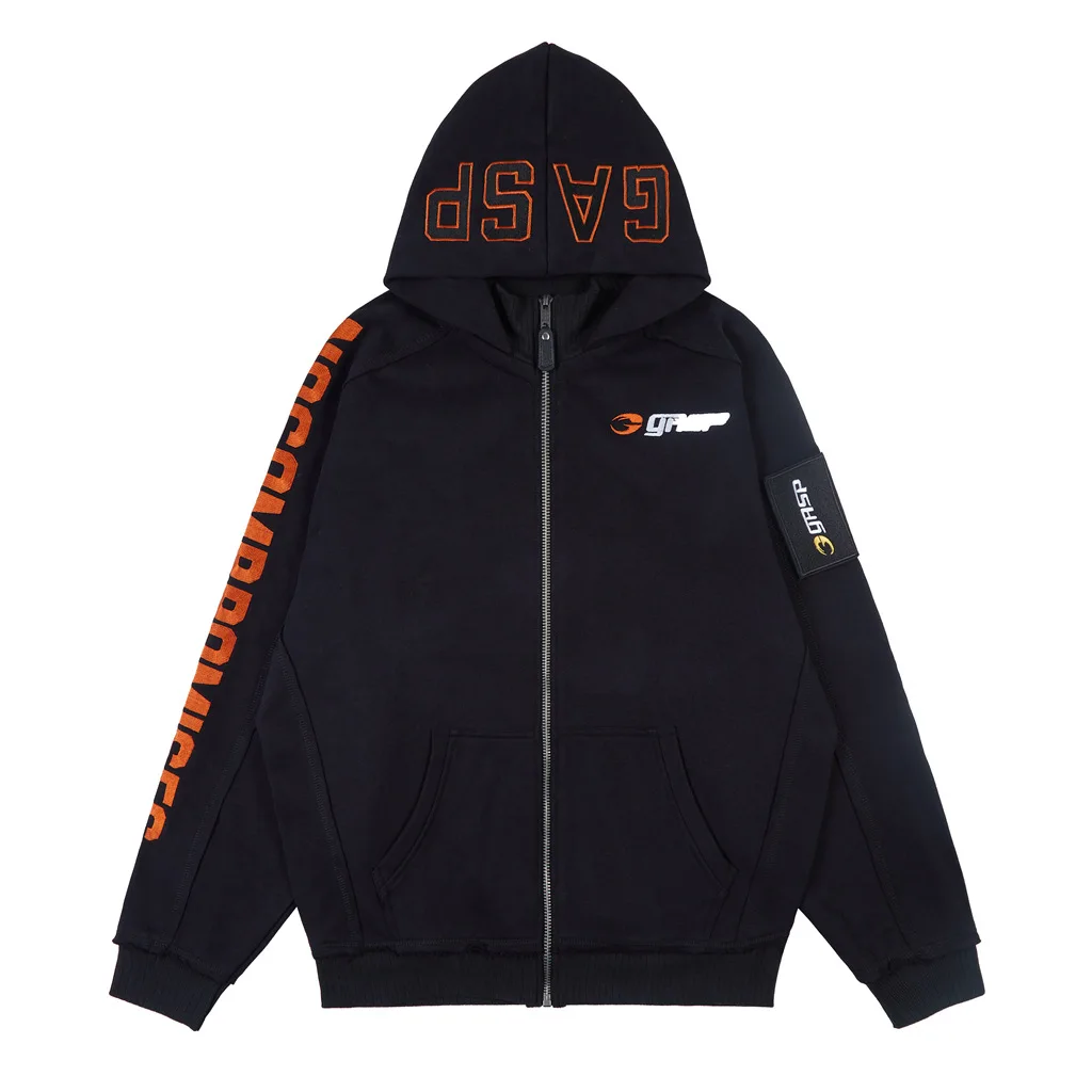 Nieuwe Grote Oranje Klassieke Europese En Amerikaanse Fitness Training Hoodie Jas