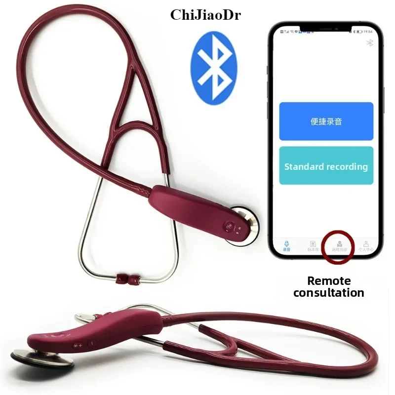 Wireless Bluetooth Smart Electronic Stethoscope for Pregnant Women's Cardiorespiratory Doctors To Auscultate