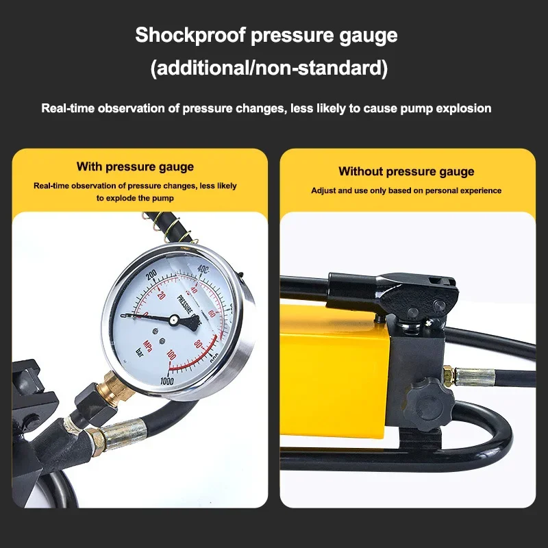 수동식 유압 펌프 복동 수동 펌프 초고압 펌프 유압 수동 펌프 휴대용 압력 펌프