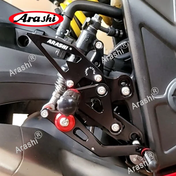 Arashi Rearset For Honda CBR650R CB650R CBR650F E-Clutch 24 25 Reversed GP Shift Foot Peg Compatible With OEM QS Standard Shift