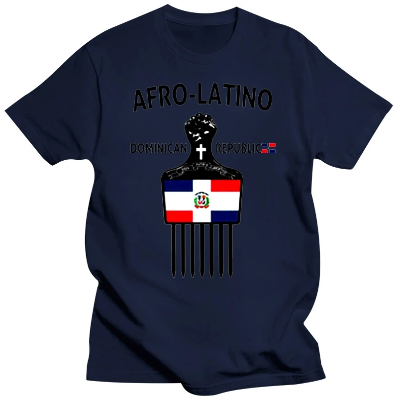 Dominican Republic T-Shirt, Afro-Latino Melanin Strong Republica Dominicana Flag Harajuku Funny Tee Shirt