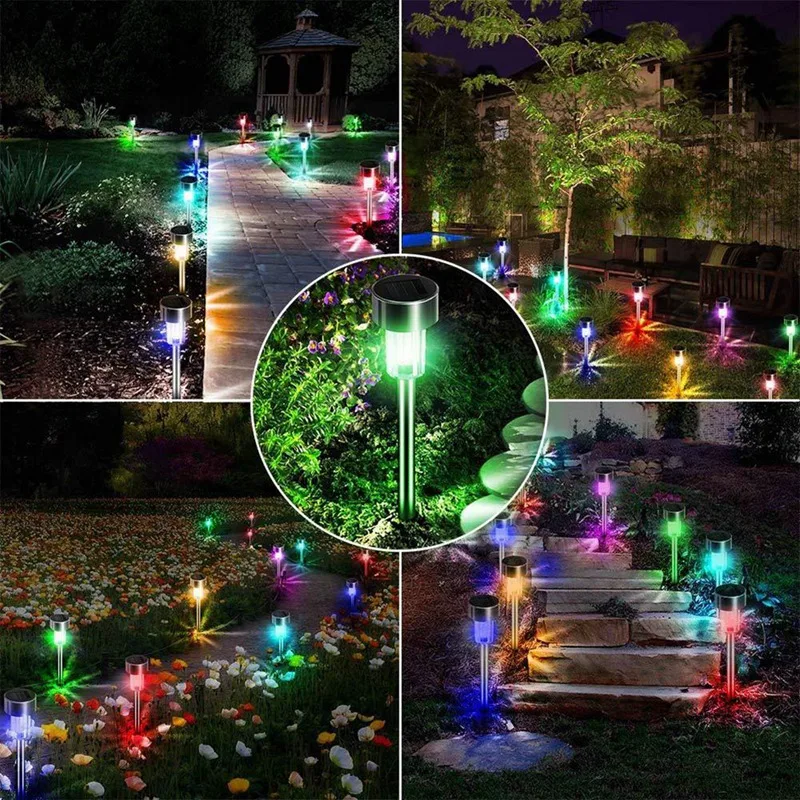 Outdoor Solar Lights Garden Lights Solar Powered Lamp Lantern Waterproof Landscape Lighting Pathway Yard Lawn