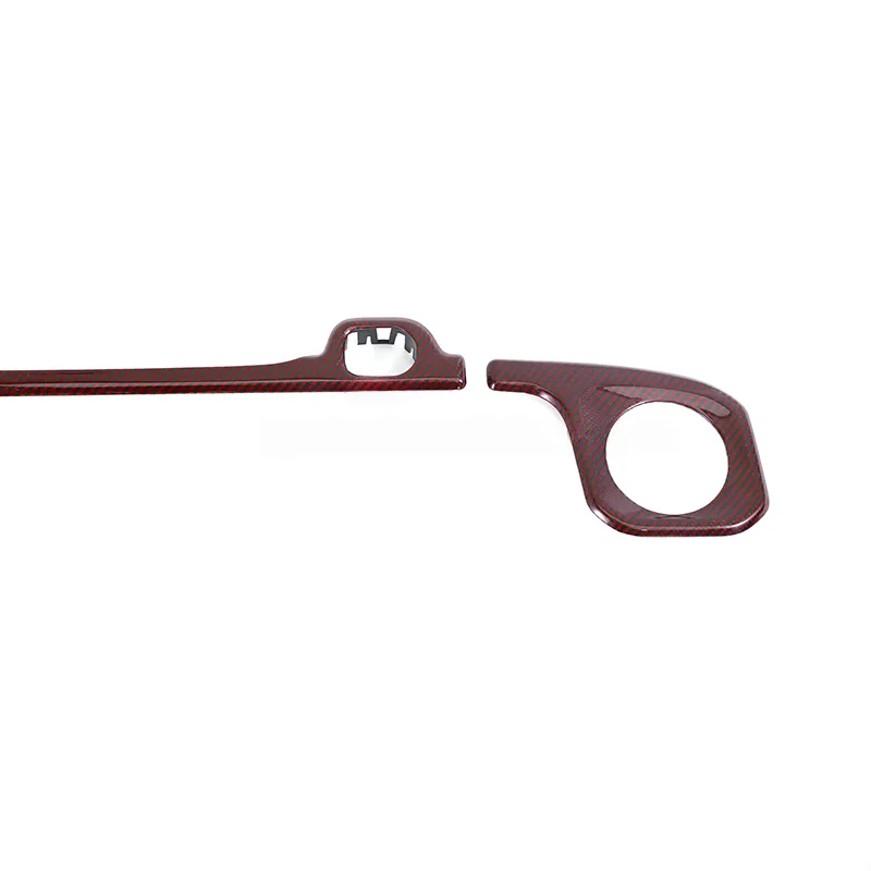 W464 Interior Trim Dry Carbon Fiber Central Control Cover Plate Kit Instrument Panel Decoration for Left Hand Drive Car