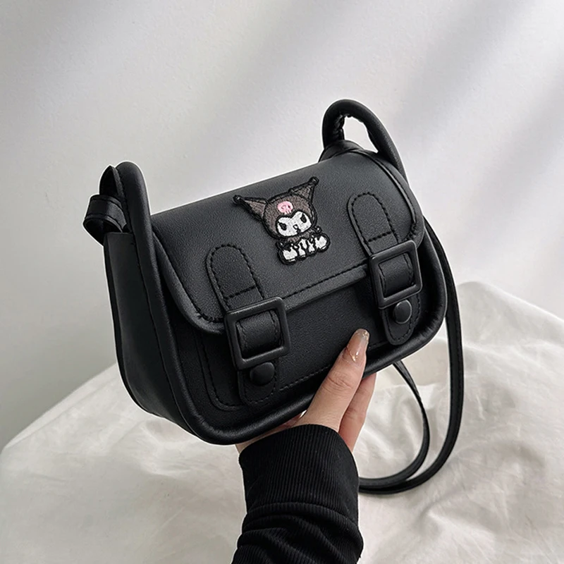 حقيبة سانريو كورومي كامبريدج حقيبة كتف مطرزة لطيفة حقيبة كتف بريبي حقيبة كروس للتنقل اليومي