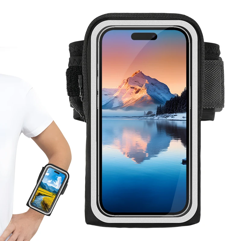 

HAISSKY New Wrist Running Bags Men Women Outdoor Sports Touch Screen Breathable Armband Bag Cycling Pouch For iPhone Samsung LG