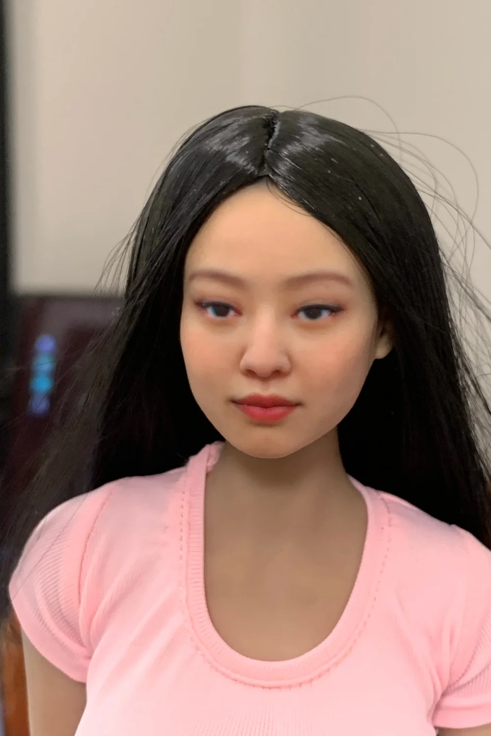 1/6 1/12 Realistic Makeup Korean Girl Group Member Jin Jenny Head Sculpture For 12inchs/6inchs Tbl Action Figure Body Model