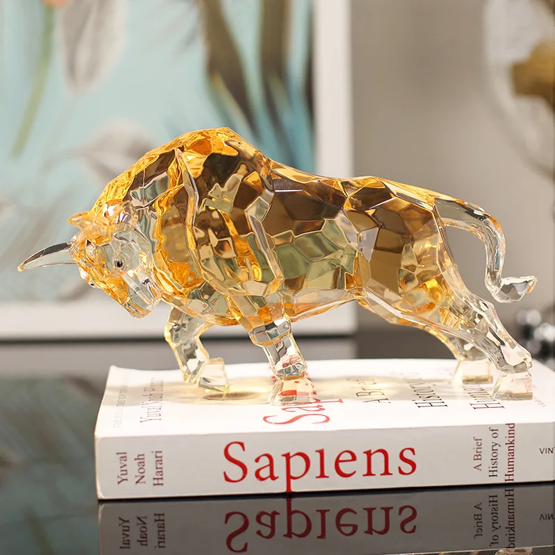 

Современный легкий роскошный высококачественный геометрический орнамент в виде животного, акриловый олень, ремесленный хрустальный винный шкаф, украшение для рабочего стола в виде лошади