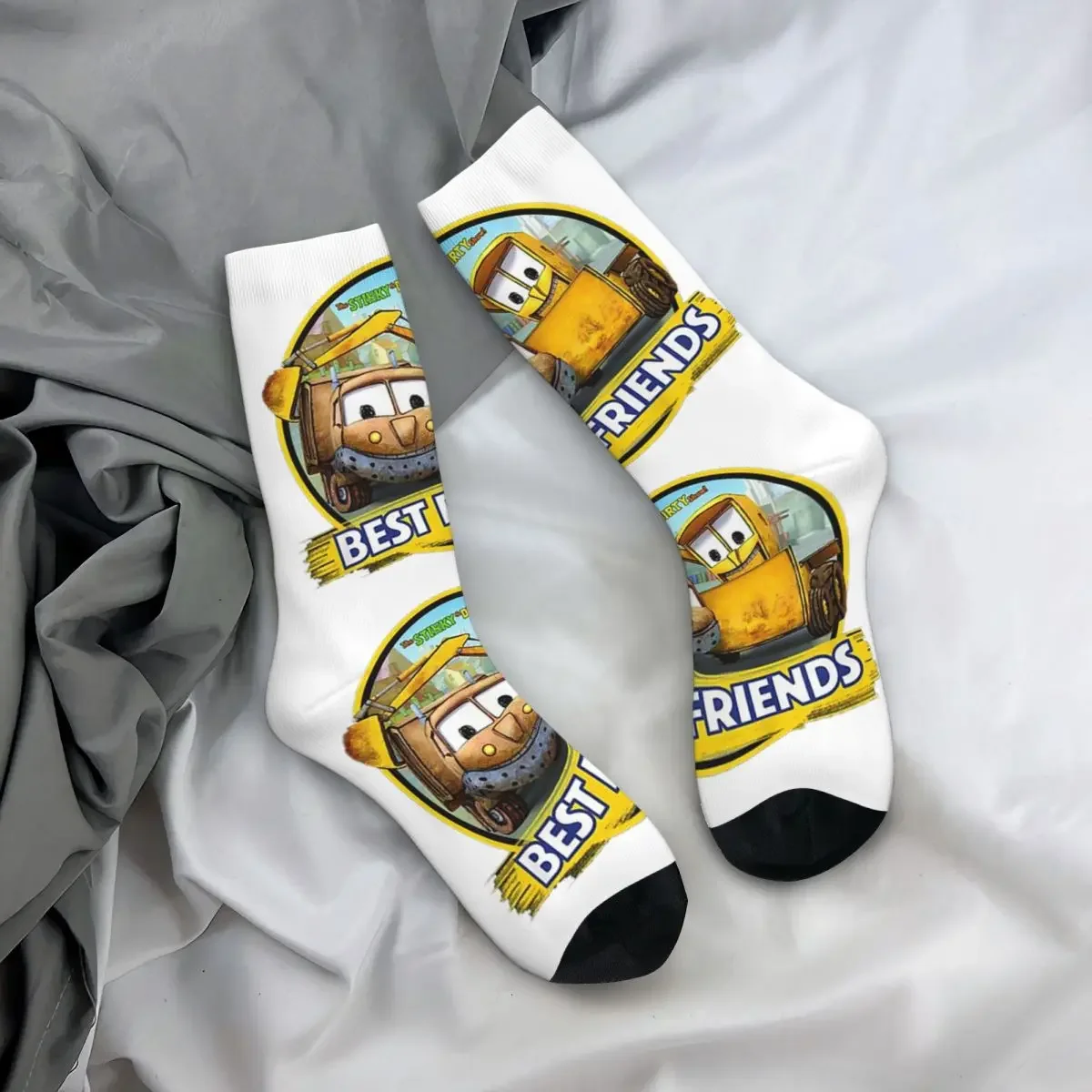 

All Seasons Crew Stockings Stinky And Dirty Show Best Friends Socks Crazy Hip Hop Long Socks for Men Women Valentine's Day Gifts