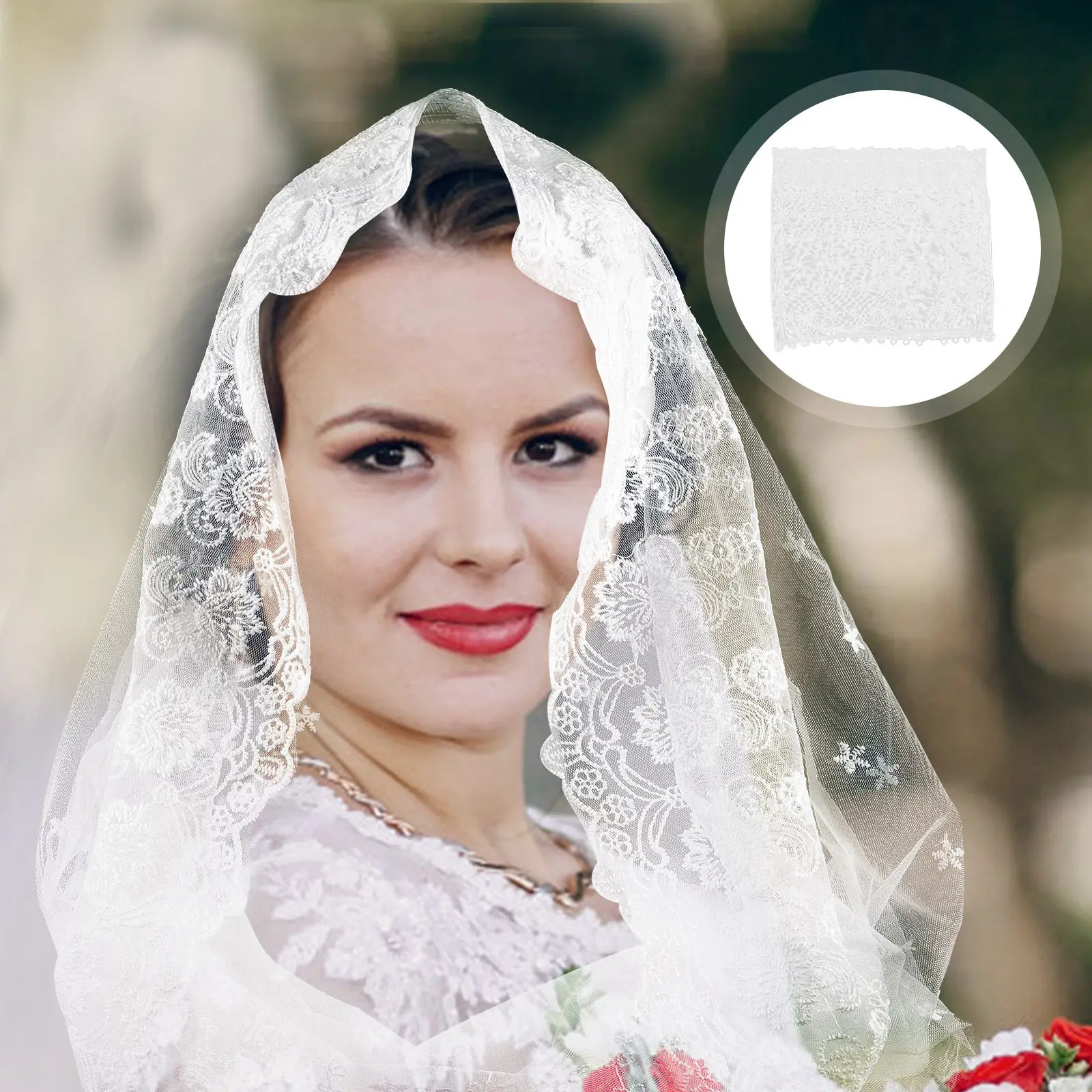 

Кружевная свадебная фата для невесты: элегантная короткая фата в ретро-стиле, идеально подходит для свадебной церемонии, девичника, церкви, косплея