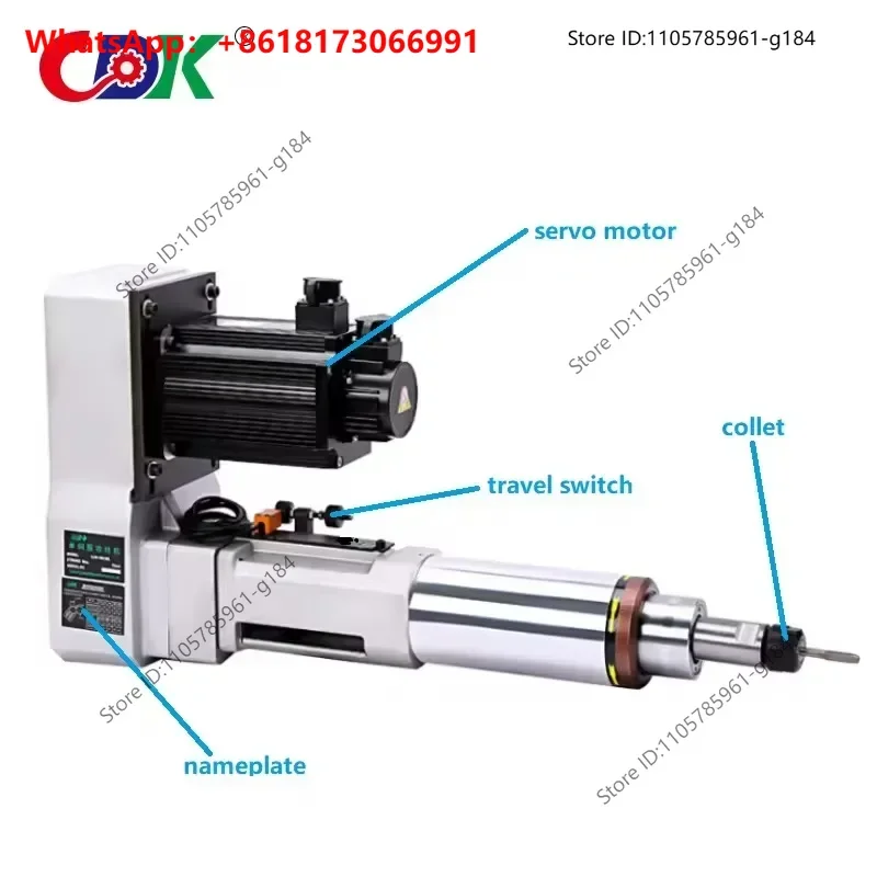 High precision 13mm single servo automatic multi-directional blind hole drill unit