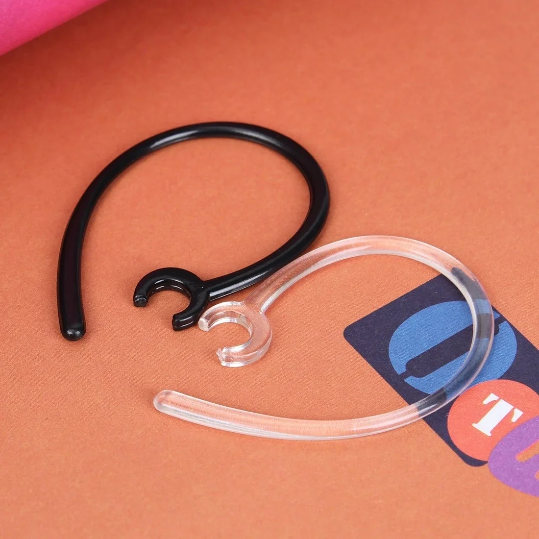 

10 шт., универсальная Bluetooth-гарнитура, приемник, зажим, держатель, ушной крючок, сменные ушные петли, пряжки, крючки, черный/прозрачный