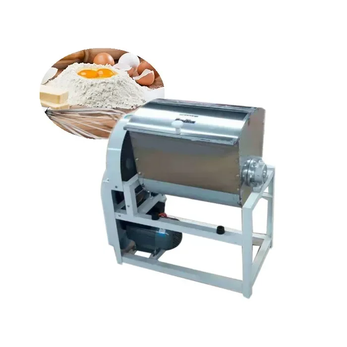 For Farm household horizontal spiral dough mixer ball pizza bread dough mixer 10kg 25kg cassava wheat flour mixer machine