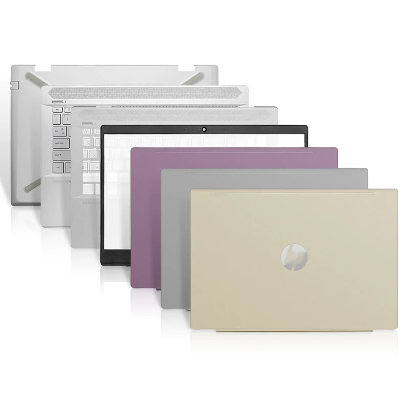 

New Laptop LCD Back Cover For HP Pavilion 14-CE TPN-Q207 Front Bezel Palmrest Bottom Case Keyboard Hinges Hinge Cover Grey Pink