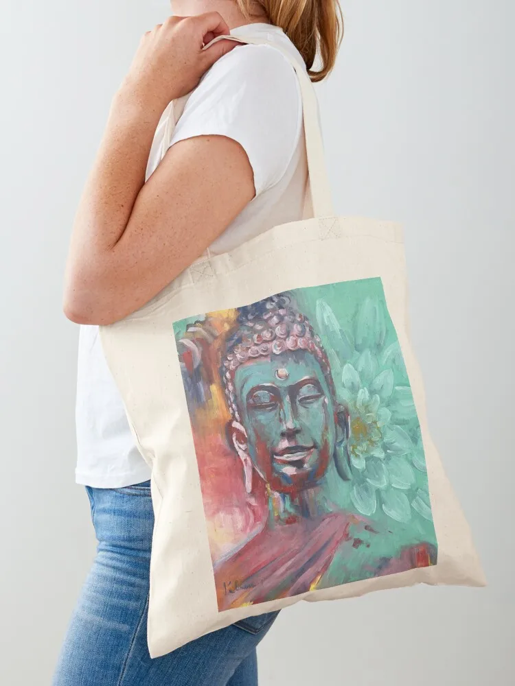 The gentleness of the buddha Tote Bag Shopping bags tote bag custom Handbags large tote bag