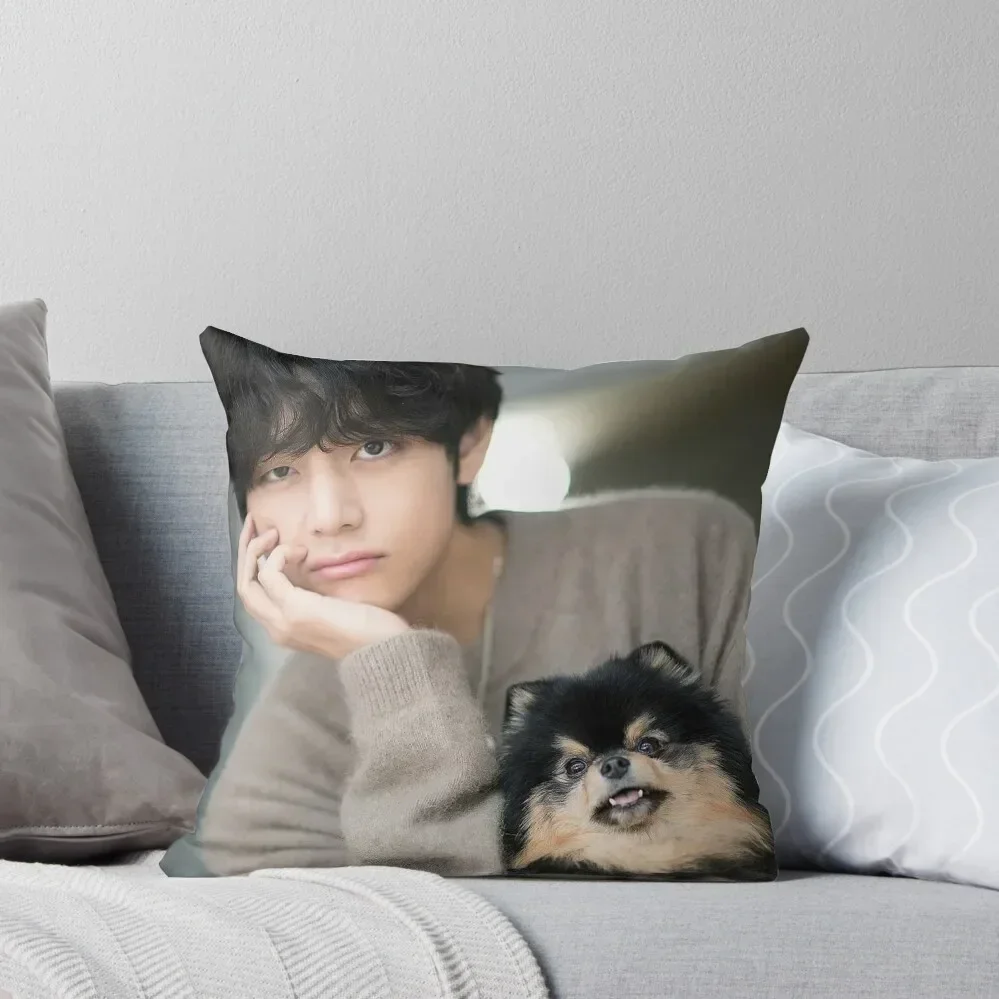 V and Yeontan Throw Pillow Pillowcases Bed Cushions Sofa Cushion pillow