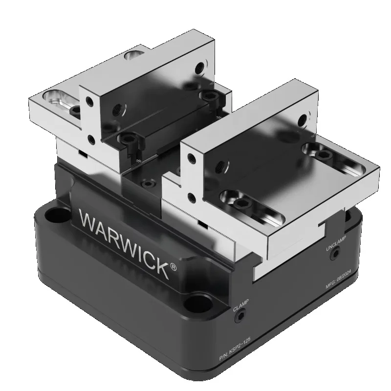Upgraded New KSP2-75 75mm Pneumatic Clamping Force Blocks Concentric Vise For Vice Clamp Grip Jaw Fixture On Cnc Machine