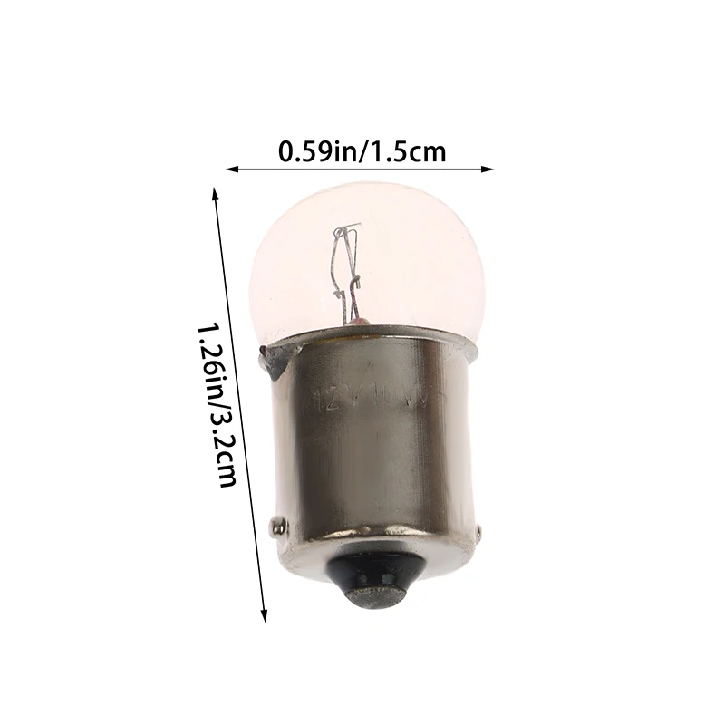 Minibombilla B15 de doble contacto para luces indicadoras, luz de advertencia, intermitentes laterales, lámpara automática, 12V, 24V, 1 unidad
