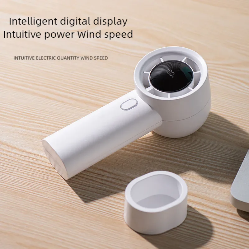 พัดลมขนาดเล็กขนาดถือได้ชาร์จ USB 2000mAh ใช้แบตเตอรี่พัดลมขนาดเล็กใช้อากาศพัดลมทำความเย็นกลางแจ้งแบบพกพาไร้สาย