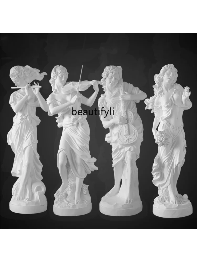 European-Style Figure Sculpture Plaster Statue Decoration Large Outdoor Courtyard Villa Fiberglass Statue