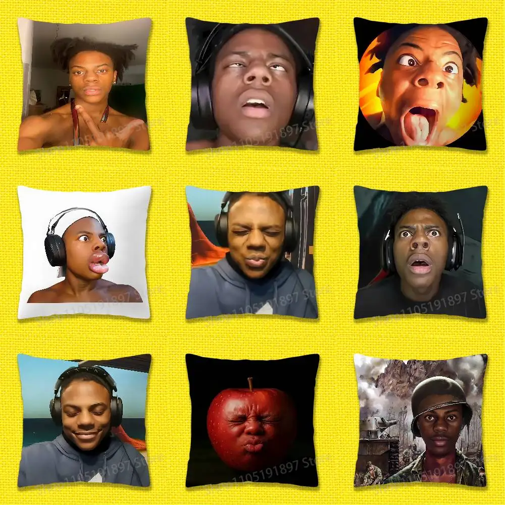 

I-IShowSpeed Funny Throw Pillow Case For 45x45cm 40x40cm 30x30cm 50x50cm 55x55cm Square Home Pillowcase Case