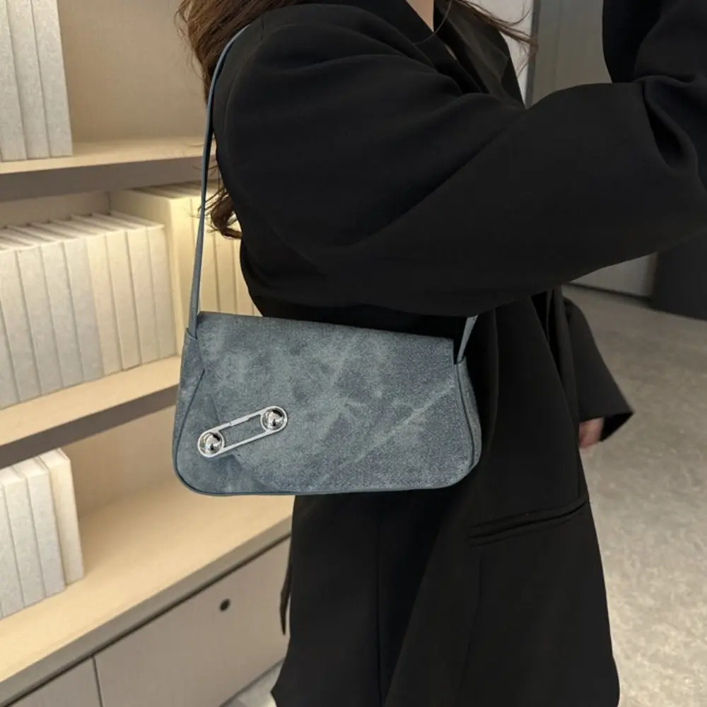 Pu Lederen Draagtassen Minimalistisch Crossbody Effen Kleur Onderarmhandtas Met Hoge Capaciteit Enkele Schoudertas Meisje