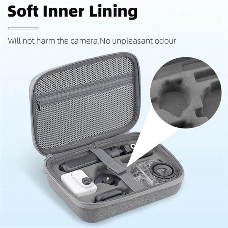 B68C For Insta360 GO 3 Bag Action Camera Bag Carrying Case Portable Camera Hard Shell Storage Bag Accessories
