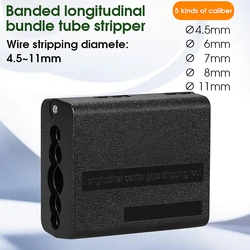 4.5mm-11mm 루즈 튜브 슬리터 리본 케이블 스트리퍼 종방향 센터 파이프 스트리핑 도구 튜브 슬리터 케이블 커터