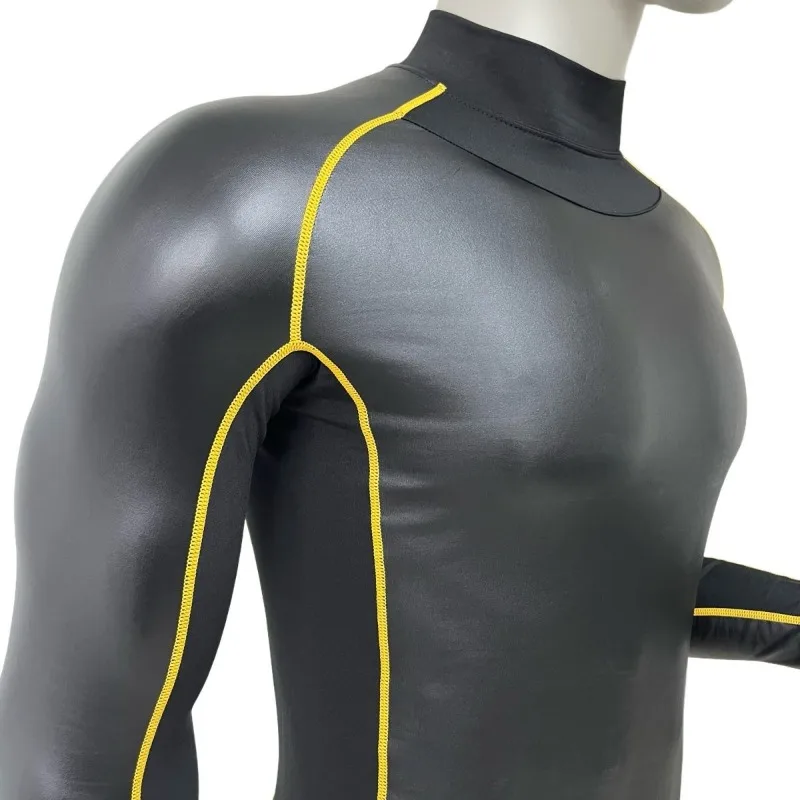 Men's Fleece Lined Workout Shirt Long Sleeve Thermal Compression Top Running Gym Outdoor Training Quick Dry Warm Activewear