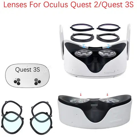 Myopi Linsskydd VR Glasögon för Quest 3S Receptbelagda Linser Anti Blå Quest 2 Myopi Lins VR Glasögon Tillbehör 10 best sales VR-matta - №4