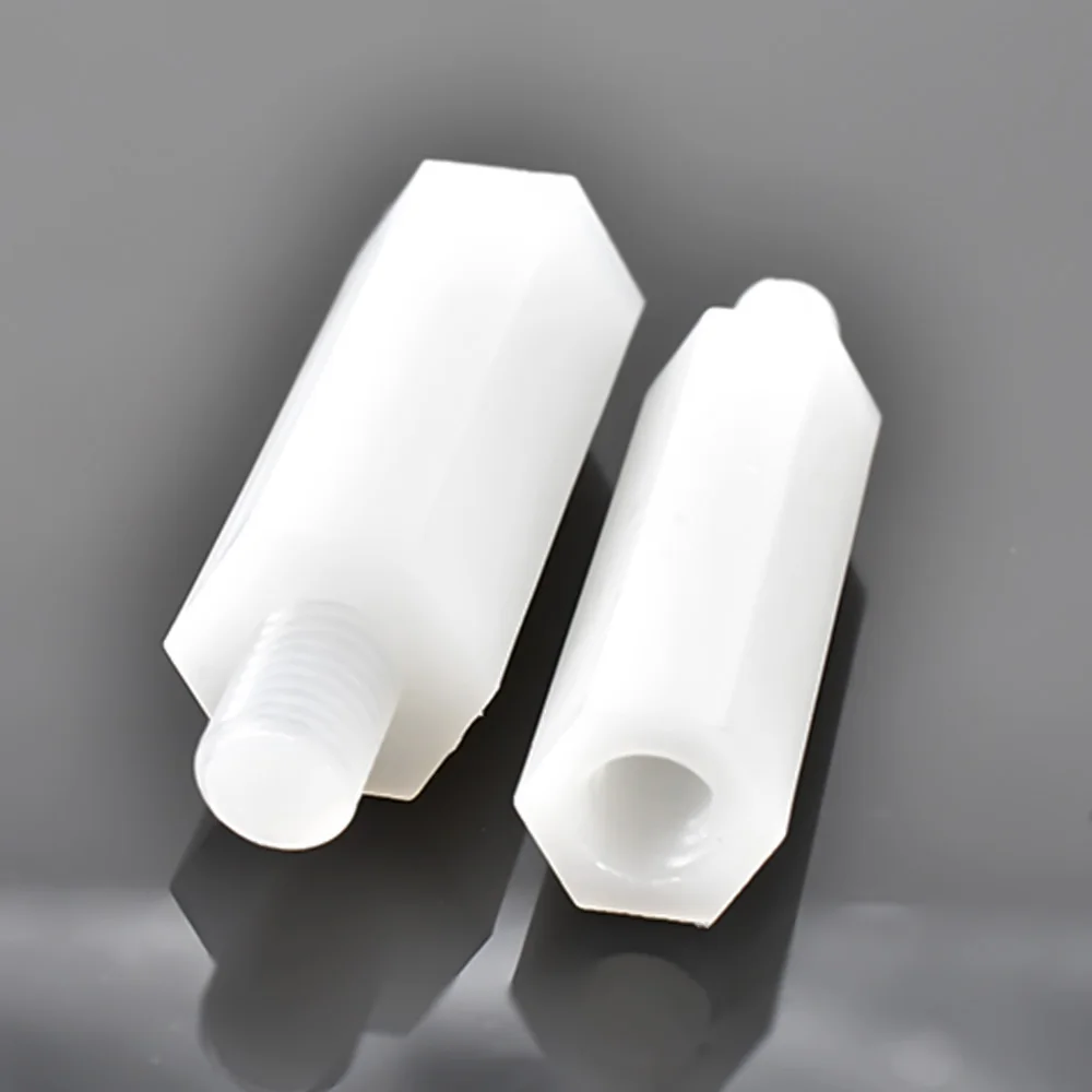 M4 M5 M6 White Nylon Standoff Hexagonal Hex Spacer For PCB Motherboard Support Column Plastic Spacing Screw bolt length: 30-60mm