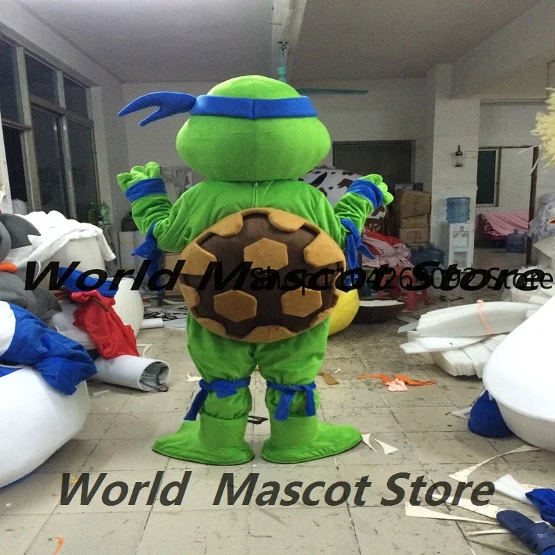 Green Turtle Mascot Costume Tortoise Cosplay Costume For Adults Brithday Fancy Dress Mask Party Halloween Character Carnival Pro