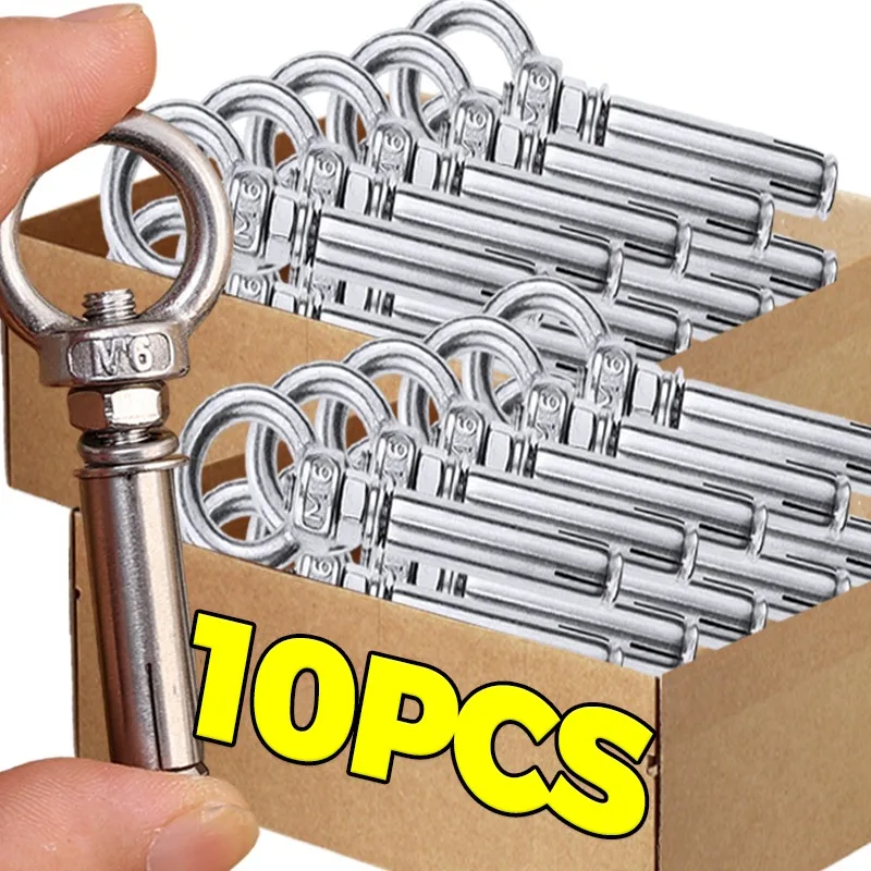 

Stainless Steel Sleeve Anchor Wall Concrete Expansion Eye Bolt Universal Long Lifting Eye Screw Ring Expansion Screws Fastener