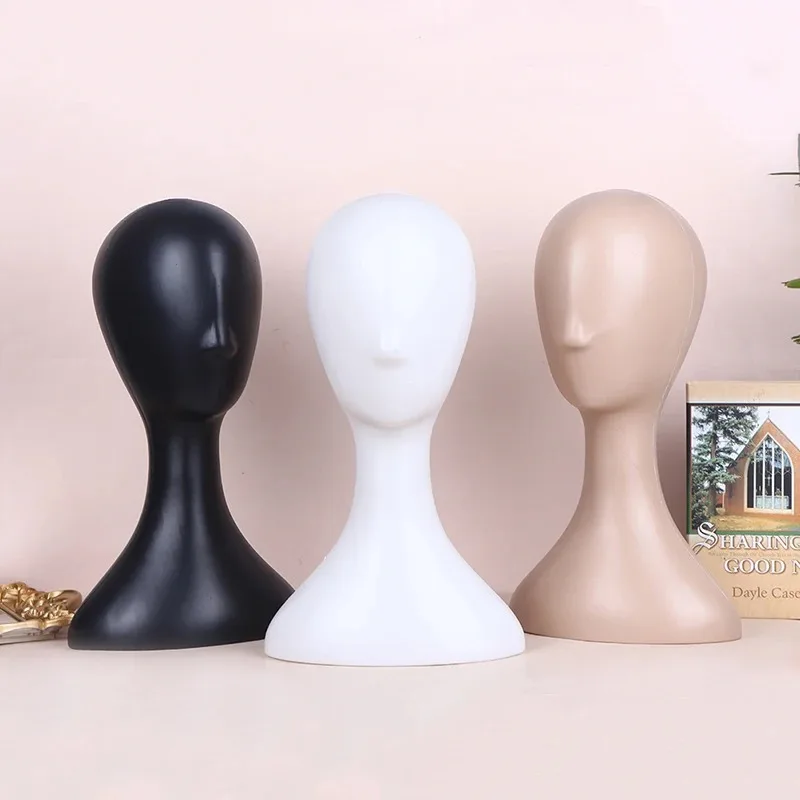 Plastic Abstract Mannequin Head Model for Wig Display