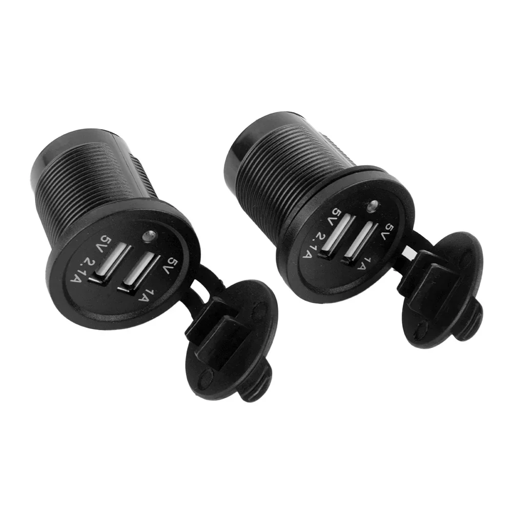 

Dual USB Power Charger Socket Outlet for Caravan Camper and Boat Flush Mount 12V 24V with Overcharge Protection