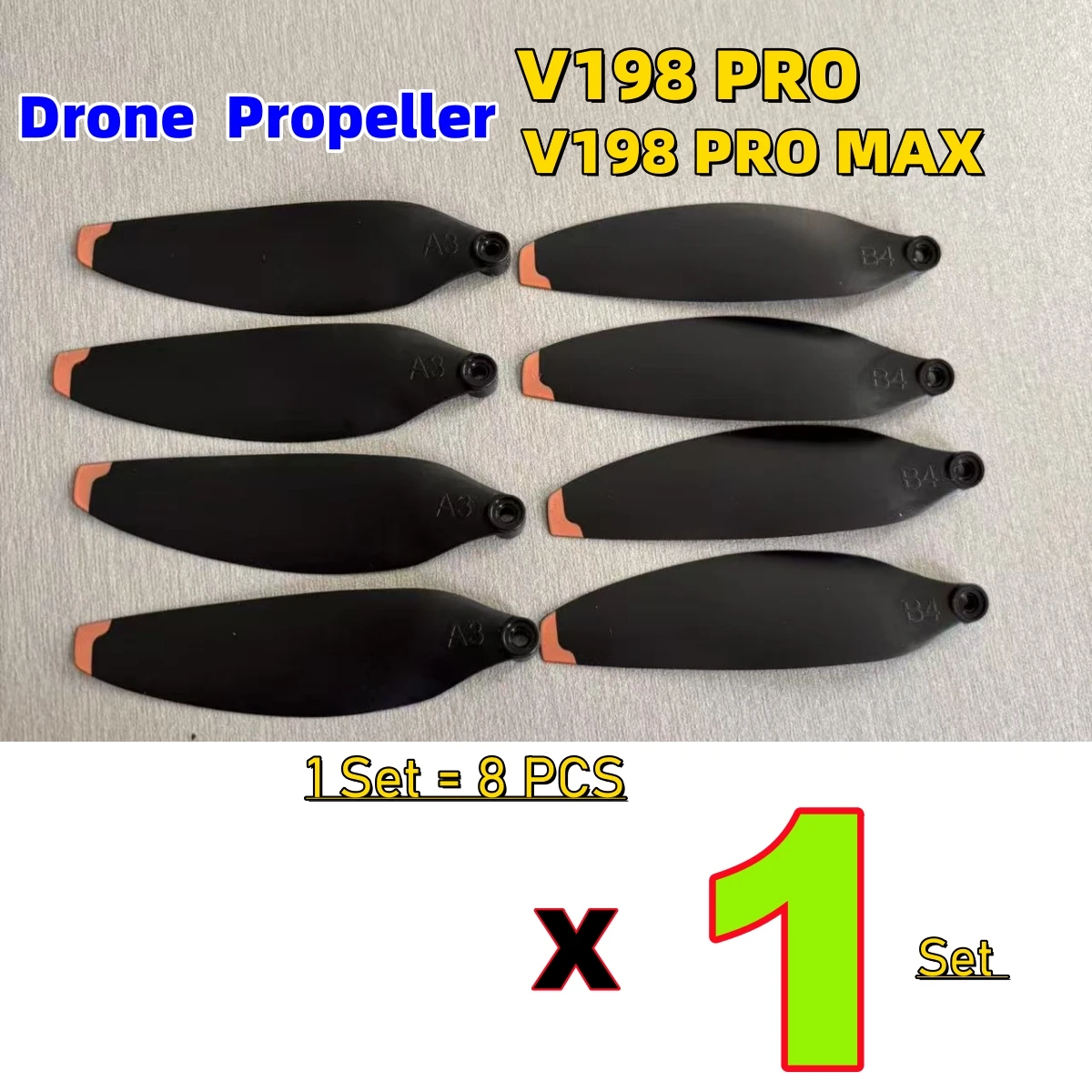 JHD V198 PRO الطائرة بدون طيار المروحة ل V198 برو ماكس الطائرة بدون طيار قطع الغيار مجداف V198 برو ماكس الطائرة بدون طيار استبدال V198 شفرة بالجملة