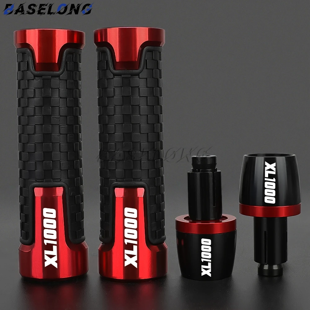 

Motorcycle Handlebar Grips Bar Ends Hand Grip Plug Slider End Caps For HONDA XL1000V XL1000 VARADERO 1999-2013 2012 2011 2010