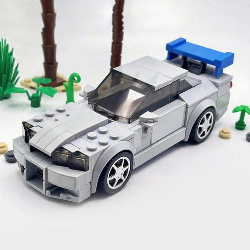 

220pcs MOC Fast Furious Datto Skyline GT City Champions Model Building Blocks Christmas Gift Architecture Toys Creative Idea